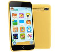 Smartphone Niños, 3.97" Teléfono Móvil para Niños con 210+ Juegos de Puzzle, Control Parental, Cámara, Música, Teléfono Móvil de Juguetes Niñas 3 4 5 6 7 8 9 10 11 12 Años , Navidad (Amarillo-U)