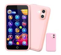 Smartphone Niños, 3.97" Teléfono Móvil para Niños con Doble Cámara , 210+ Juegos de Puzzle, Control Parental, Cámara, Música, Teléfono Móvil de Juguetes Niñas 3-12 Años, Navidad Cumpleaños Regalo