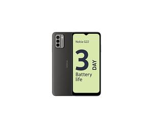Smartphone Nokia G22 - 6.5" - Dual nano SIM 64 GB - Gris Meteoro - Android - Cámara frontal - LTE