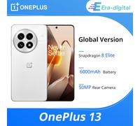 Smartphone OnePlus 13 5G 12 GB + 256 GB/16 GB + 512 GB, Snapdragon 8 Elite, cámara de 50 MP con OIS/EIS, pantalla de 6,82 pulgadas, batería de 6000 mAh, carga SUPERVOOC de 80 W, Android 15, Wi-Fi 7, N