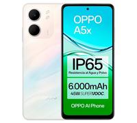 Smartphone OPPO A5x 4GB 128GB Smartphone 6.67" HD+ 45W 6000mAh Resistente IP65 Android 15 Blanco