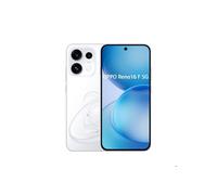 OPPO Reno16 F 5G Smartphone Libre, 8GB RAM + 256GB, Pantalla AMOLED 6,57” 120Hz HDR10+, Cámara 50MP con Teleobjetivo, Selfie 50MP, Batería 6500mAh, Carga 45W, IP69K, NFC, Dual SIM, Pop White