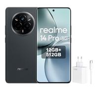 realme 14 Pro Smartphone 5 g, 12 + 512 GB, gris, cámara Sony IMX882 OIS AI, diseño de cambio de color sensible al frío, batería de 5260 mAh, IP69, pantalla de protección ocular de 120 Hz, Amazon