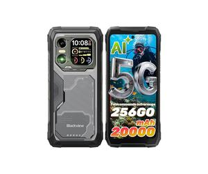 Smartphone Robusto BLACKVIEW XPLORE 1 5G Teléfono Móvil Irrompible, 20000mAh, Android 15, 36Go+256Go/2To, 64+20MP, 6.78", NFC, Negro