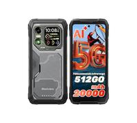 Smartphone Robusto BLACKVIEW XPLORE 1 5G Teléfono Portátil Irrompible con Pantalla Secundaria, 48Go+512Go/2To, 20000mAh, 64MP+20MP, Negro