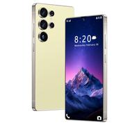 Smartphone S25 Ultra 5G con 16 GB RAM 1 TB de Almacenamiento ROM, procesador Snapdragon 8 Gen3 de 10 núcleos, Android 14, Pantalla HD de 7,3 Pulgadas (1440 x 3040) con perforación,Gold-7.3