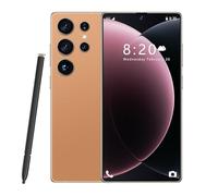 Smartphone S26 Ultra, 16 GB de RAM, 1 TB de ROM, Desbloqueado sin Tarjeta SIM, Pantalla Grande de 7,3", económico, Triple cámara, Bluetooth, WiFi y FM,Orange-1TB