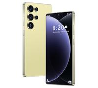 Smartphone S26 Ultra 5G Desbloqueado con lápiz táctil Integrado, 16GB RAM 1TB ROM, Pantalla Completa Incell HD de 7,3 Pulgadas, batería de Larga duración de 8000mAh Doble SIM GPS,Gold-1TB