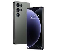 Smartphone S26 Ultra 5G Desbloqueado con lápiz táctil Integrado, 16GB RAM 1TB ROM, Pantalla Completa Incell HD de 7,3 Pulgadas, batería de Larga duración de 8000mAh Doble SIM GPS,Green-1TB