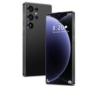 Smartphone S26 Ultra 5G Desbloqueado con lápiz táctil Integrado, 16GB RAM 1TB ROM, Pantalla Completa Incell HD de 7,3 Pulgadas, batería de Larga duración de 8000mAh Doble SIM GPS,Black-1TB