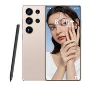 Smartphone S26 Ultra 5G, versión Global, Doble SIM, Pantalla HD de 7,3 Pulgadas, 8000 mAh, Resistente al Agua, Compatible con reconocimiento Facial y Sistema operativo Android 14.0,Desert Gold-1TB
