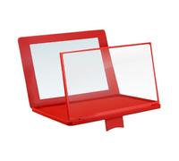 Smartphone Screen Magnifier, 12 Inch 3D HD Projector Amplifier, Adjustable Angle Foldable Stand with Mirror, for Enhanced Viewing Mobile Accessory for Movie Video TV Game Entertainment Travel Home