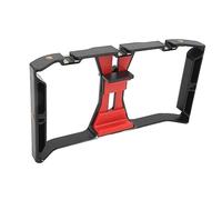 Smartphone Video Rig Grip, Estabilizador de Plataforma de Disparo de Teléfono Profesional Estabilizador de Video de Jaula de Conejo de Mano Rig, para Vlog Live Streaming Video
