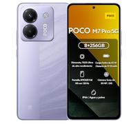 Smartphone Xiaomi Poco M7 Pro 5G 8+256 GB, Morado, con NFC, sin Cargador, batería de 5110 mAh, TurboCharge de 45 W, Pantalla AMOLED HD de 120 Hz