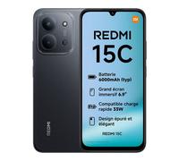 Smartphone XIAOMI Redmi 15C 4GB 128GB Pantalla 6.9 pulgadas Negro - Midnight Black Cámara 50 MP Batería 6000 mAh - Móvil Libre