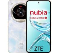 ZTE Nubia Focus 2 Ultra 5G, Smartphone Libre con IA, 8GB+512GB, Lente Giratorio, Pantalla AMOLED 6,8", Cámara 50MP con IA, Botón capturador, Batería 5000mAh, Android 15, Incluye Funda, Blanco