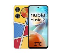 ZTE Nubia Music 2, Smartphone Libre, 4GB+128GB, Altavoz 95db, Luces LED, Pantalla HD+ 6,7" 120Hz, Cámara 50MP con IA, Batería 5000mAh, Android 14, Incluye Funda y Protector, Color Pop Art
