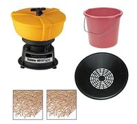 SMARTRELOADER Kit con Limpiavainas Nano SR737, Separador de Granulado, Balde para granulado, 2Kg. de Granulado para Limpiar y 2kg. de Granulado para Pulir Vainas y Pequeños Objetos Metalicos