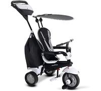 smarTrike 6952400 Glow Touch Steering - Triciclo 4 en 1, Color Negro y Blanco
