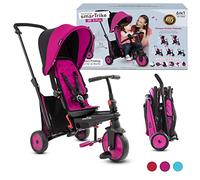 smarTrike STR3 Triciclo Plegable con Carrito Certificado para niños de 1,2,3 años, Triciclo multietapa 6 en 1, Rosa
