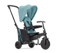 smarTrike STR3 Triciclo plegable para niños pequeños con certificación de cochecito de 1,2,3 años, triciclo multietapa 6 en 1, color turquesa