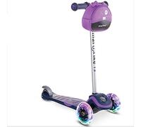 smarTrike T3 - Patinete Infantil con Ruedas LED y Bolsa para Aperitivos, Color Morado, M