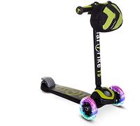 smarTrike T5 Kinderscooter mit Led-leuchträder und Snacktasche Patinete para niños, Unisex, Verde, Large