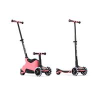 smarTrike Xtend Toddler Ride On Scooter Toy, Ages 1-12, Patinete plegable para niños con ruedas LED XL, rosa salmón