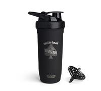 Smartshake Batidora de proteínas Rockband Reforce de acero inoxidable (900 ml | 30 oz) - Rosca antifugas - Sin BPA - Sin aislamiento - Batidora unisex de acero inoxidable - Motörhead, Ace of Spades