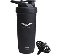 Smartshake Justice League Reforce Batman Shaker Botella 900 ml, DC Comics Botella de agua de acero inoxidable, regalos de Batman para hombres
