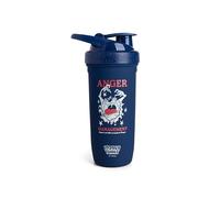 Smartshake Looney Tunes Reforce - Botella mezcladora de proteínas de acero inoxidable de 900 ml, tapa de rosca a prueba de fugas, sin BPA, unisex, sin aislamiento, logotipo del diablo de Tasmania