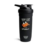Smartshake Looney Tunes Reforce - Botella mezcladora de proteínas de acero inoxidable de 900 ml, tapa de rosca a prueba de fugas, sin BPA, unisex, sin aislamiento, pato Lucas