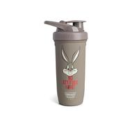 Smartshake Looney Tunes Reforce - Botella mezcladora de proteínas de acero inoxidable de 900 ml, tapa de rosca a prueba de fugas, sin BPA, unisex, sin aislamiento, logotipo de Bugs Bunny