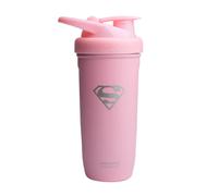Smartshake Reforce Womens Pink Water Bottle - 900ml Shake Bottles for Women, Ladies Water Protein Shaker DC Comics Justice League, Supergirl