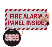 SmartSign "Fire Alarm Panel Inside" Label | 5" x 10" 3M Engineer Grade Reflective