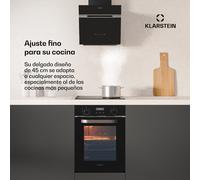 SmartSlim Horno | Diseño delgado | 9 funciones | 49L de capacidad | Limpieza sencilla | CEE A Klarstein