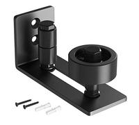 SMARTSTANDARD Guía de piso para puerta corredera de granero para rodillo inferior ajustable, 8 opciones de configuración para bricolaje, diseño empotrado inferior para puerta de granero plana, rodillo