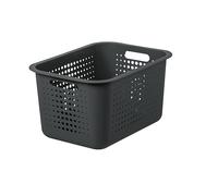 SmartStore Cesta de almacenamiento de plástico reciclado de 13 L con asas, apilable y encajable, sin BPA, cesta mediana, 37 x 28 x 20 cm