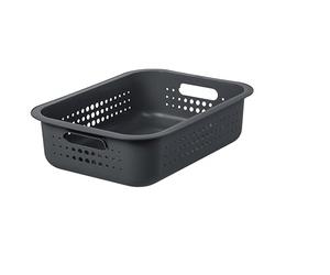 SmartStore Cesto de almacenamiento reciclado para 10 cestas, color marrón