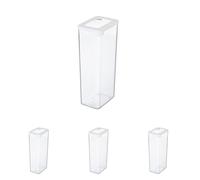 SmartStore Gastromax - 7726010 hermético (13 x 9 x 28 cm 2,25 L), Transparente (Paquete de 4)