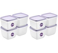 SmartStore Juego de 4 recipientes herméticos con tapa y organizador para frigorífico, 0,75 L, apto para nevera y congelador, cajas de preparación de comida sin BPA (Paquete de 2)