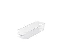 SmartStore | Slim Caja de almacenamiento 1,3 L | Transparente | Organizador de cocina, baño, oficina, refrigerador, apto para alimentos y sin BPA | 10 años de garantía | L29 x W9,5 x 6,5 cm
