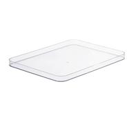 SmartStore Tapa compacta transparente L | Caja de almacenamiento apilable | Contenedores de plástico para el hogar | Cajas transparentes con tapa | Organización barata de ropa y oficina | Cestas de