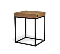 Smartur Furniture Kubik OXY Mesa Auxiliar Inteligente, Roble Natural, Mediano