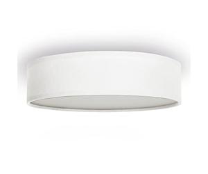 Smartwares 10.004.68 Lámpara de techo, pantalla de tela de 40 cm de diámetro, tres apliques con casquillos E14, compatible con bombillas de hasta 40 W, Iluminación de Interior, IP20, Blanco