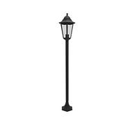 Smartwares 10.009.16 Farol clásico, aluminio/cristal, Negro, 1.25 m