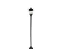 Smartwares 1000914 Farol clásico con conector E27, adecuado para bombillas de hasta 60 W, aluminio/cristal, Negro, 1.70 m Visita la tienda