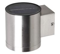 Smartwares Aplique Solar Exterior - Lámpara LED de 35lm - Energía Solar - Acero Inoxidable - IP44 - Inalámbrico - Iluminación para Jardín, Terraza o Entrada - Autonomía Hasta 8 h - 10.022.70