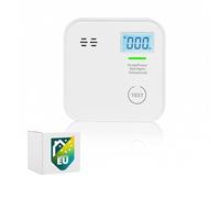 Smartwares Detector de CO - Pila de 10 años - Pantalla e indicador LED - Botón de Prueba - FGA-13091