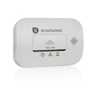 Smartwares Detector de CO, Sensor de 10 Años, Pilas Reemplazables de 3 Años | Sirena 85 dB, Botón test, Indicador LED, Aviso carga baja, FGA-13081FR